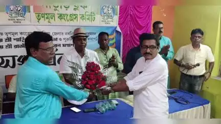 সাঁতুড়ি: শাঁতুড়ি ব্লকের রামচন্দ্রপুর কমিউনিটি হলে অনুষ্ঠিত  হল তৃণমূলের জেলা সভাপতি সম্বর্ধনা ও সাংগঠনিক সভা