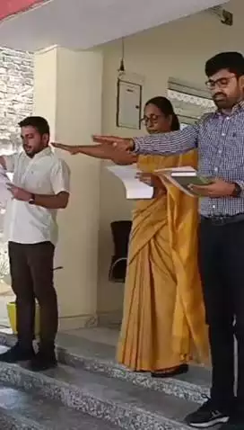 नारायणपुर: कोटपूतली बहरोड के जिला कलेक्टर ने कर्मचारियों को जल संरक्षण की शपथ दिलाई