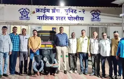 नाशिक: सातपूर भागातून ऑटो रिक्षा चोरी करणाऱ्या दोन सराईत आरोपींना पांडवलेणी भागातील एका हॉटेल जवळून पोलिसांनी केली अटक