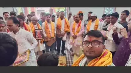 खण्डार: खंडार छाण में 108 दिवसीय रामचरित मानस महायज्ञ कार्यक्रम में खंडार विधायक जितेंद्र गोठवाल हुए सम्मिलित