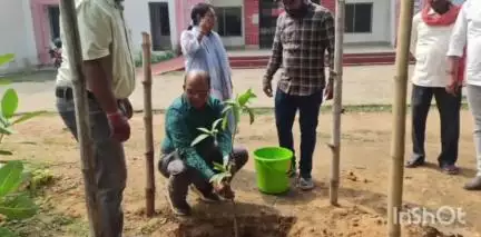 रानीश्वर: रानीश्वर वीडिओ श्री राजेश कुमार सिन्हा ने हरिपुर पंचायत सचिवालय में पर्यावरण दिवस पर तंबाकू मुक्त शपथ ग्रहण किया