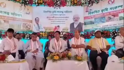 অমরপুর: উদয়পুর শালগড়া স্কুল ময়দানে আয়োজিত বিকশিত কৃষি সংকল্প অভিযান, উপস্থিত কৃষি মন্ত্রী
