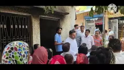 सोनीपत: मिशन चौक के पास दुकान में आग लगने के बाद विधायक निखिल मदान ने मौके पर पहुंचकर नुकसान का लिया जायजा