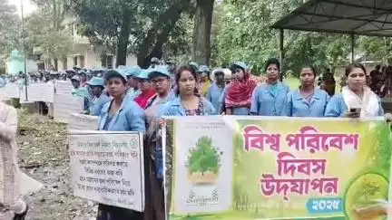 স্বরূপনগর: বিশ্ব পরিবেশ দিবস উদযাপনে স্বরূপনগর পঞ্চায়েত সমিতিতে