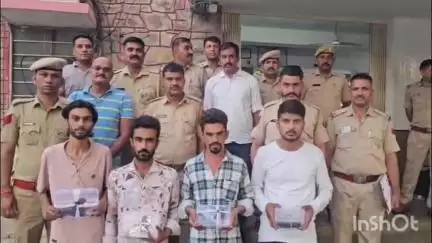 गिर्वा: उदयपुर में DST और हिरण मगरी पुलिस ने अवैध हथियार तस्करी का भंडाफोड़ किया, 4 आरोपी गिरफ्तार