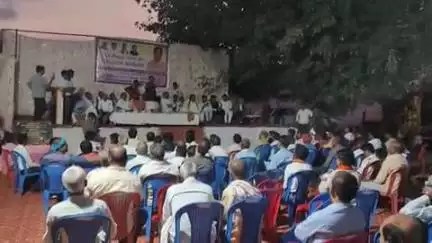 जबेरा: जबेरा में राज्यमंत्री धर्मेंद्र सिंह लोधी ने ₹100 लाख की लागत से बनने वाले खेल मैदान का किया भूमि पूजन