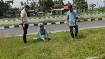 ধূপগুড়ি: গাছের চারা রোপণ করে বিশ্ব পরিবেশ দিবস পালন ময়নাগুড়ি ব্লকে