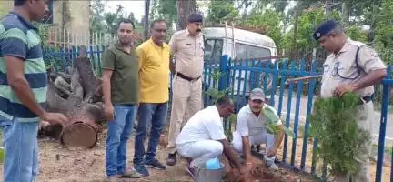 बरवाडीह: विश्व पर्यावरण दिवस के अवसर पर बरवाडीह आरपीएफ पोस्ट में वृक्षारोपण कार्यक्रम का आयोजन किया गया