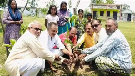 किच्छा: भाजपा नेता संजीव कुमार सिंह ने राजकीय प्राथमिक विद्यालय किशनपुर में विश्व पर्यावरण दिवस पर वृक्षारोपण किया