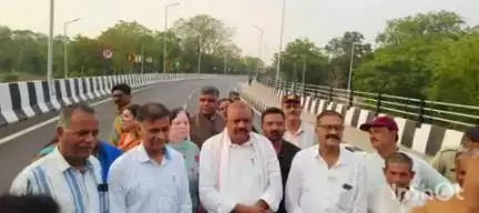દાહોદ: પરેલ વિસ્તાર માં સાંસદ જશવંત ભાભોરના હસ્તે  ઓવરબ્રિજનો લોકાર્પણ નો કાર્યક્રમ યોજાયો