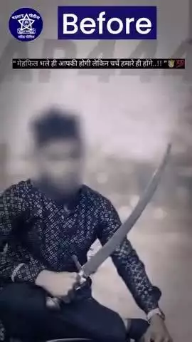 नांदेड: नांदेड पोलीस दलाच्या सायबर पोलिसांनी वतीने हातात तलवार घेऊन दहशत पसरवणाऱ्या आरोपीच्या केला व्हिडिओ व्हायरल