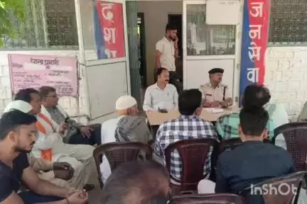बैराड़: बैराड़ थाना परिसर में शांति समिति की बैठक सम्पन्न, थाना प्रभारी कौशल ने कहा- शांति से मनाएं त्यौहार