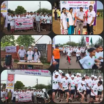 वेंगुर्ले नगर परिषद व जिल्हा सामान्य रुग्णालय सिंधुदुर्ग यांच्यावतीने एनसीडी कार्यक्रमांतर्गत उच्च रक्तदाब आजाराबाबत जनजागृती व तंबाखू मुक्ती बाबत जनजागृती याकरिता मॅरेथॉनचे आयोजन