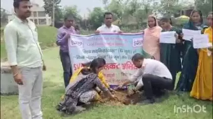 शंभूगंज: शंभूगंज प्रखंड के प्रशासनिक पदाधिकारी ने विश्व पर्यावरण दिवस पर ब्लॉक, स्कूल और थाना परिसर में किया पौधारोपण