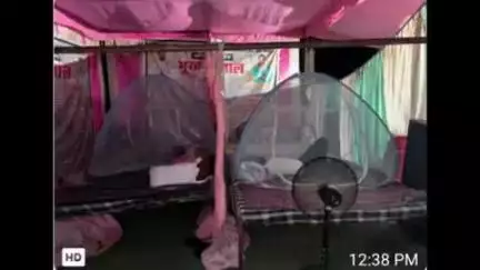 राजिम: भूख हड़ताल दूसरे दिन भी जारी, जिला पंचायत सदस्यों ने टेंट के सहारे गुजारी रात