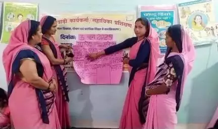 खातेगांव: खातेगांव में आंगनवाड़ी कार्यकर्ताओं और सहायिकाओं का प्रशिक्षण हुआ सम्पन्न