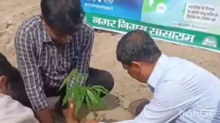 सासाराम: विश्व पर्यावरण दिवस के अवसर पर सासाराम के नगर आयुक्त ने किया वृक्षारोपण