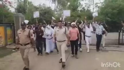 विदिशा नगर: गुरुवार शाम गो सिक्योरिटी फोर्स और सकल हिंदू समाज ने SP को ज्ञापन दिया, गोतस्करी रोकने की मांग की