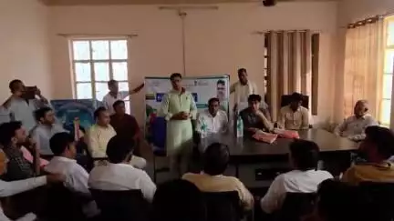 तारानगर: नवसृजित नगरपालिका साहवा में अजय प्रताप सिंह ने अधिशासी अधिकारी का पदभार ग्रहण किया, विधानसभा प्रत्याशी जांगिड़ रहे मौजूद
