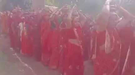 बारां: वंदे गंगाजल संरक्षण जल अभियान के तहत संबलपुर में जिला स्तरीय कार्यक्रम में निकाली गई भव्य कलश यात्रा