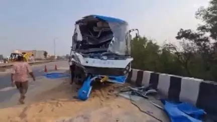 अम्बाला: अंबाला-चंडीगढ़ हाईवे पर बस और ट्रक की टक्कर, 4 घायल, ड्राइवर चंडीगढ़ रेफर