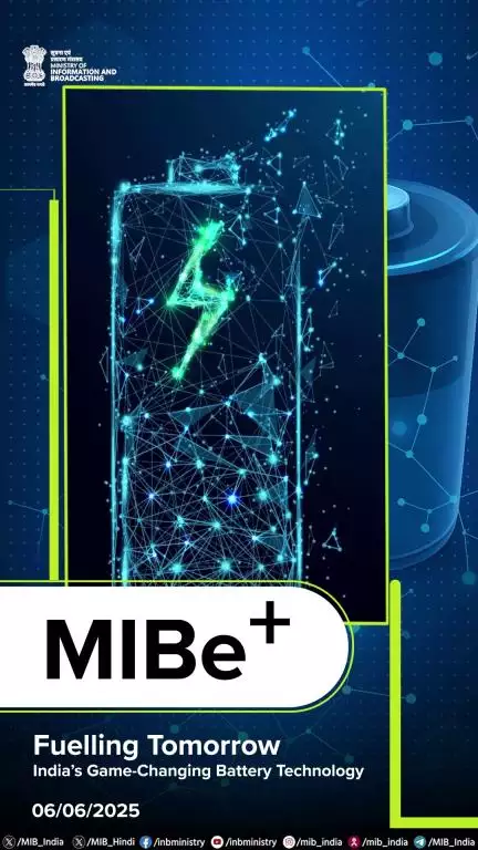 MIBePositive | 06-06-2025

India achieves a major breakthrough in energy storage technology!