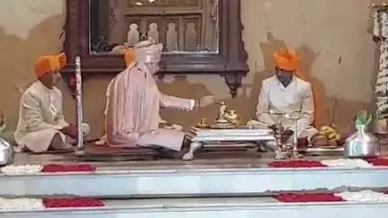 करवीर: न्यू पॅलेस येथे ३५१ वा शाही शिवराज्याभिषेक सोहळा साजरा, माजी खासदार शाहू महाराज छत्रपती यांची उपस्थिती