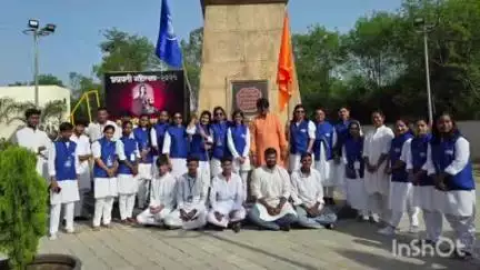 यवतमाळ: शिवतीर्थ गार्डन परिसरात छत्रपती शिवाजी महाराज राज्याभिषेक दिनानिमित्त पार पडला मानवंदना सोहळा