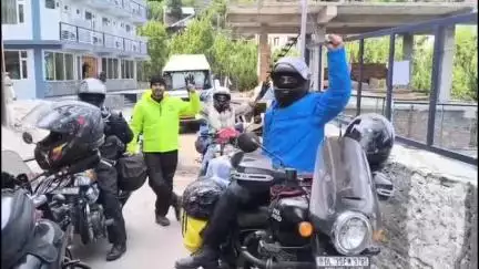कल्पा: किन्नौर के पर्यटन स्थल कल्पा में पहुँच रहे बाईकर, मौसम अनुकूल होने से व्यवसाय में हुई बढ़ोतरी