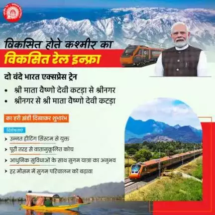 दो वंदे भारत एक्सप्रेस ट्रेन श्री माता वैष्णो देवी कटड़ा से श्रीनगर श्रीनगर से श्री माता वैष्णो देवी कटड़ा
का हरी झंडी दिखाकर शुभारंभ
#VandeBharatExpress
#ChenabBridge
#AnjiBridge