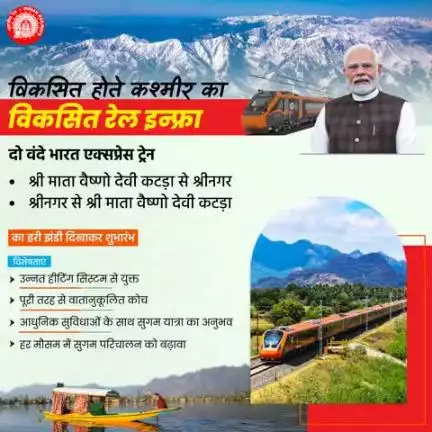 दो वंदे भारत एक्सप्रेस ट्रेन श्री माता वैष्णो देवी कटड़ा से श्रीनगर श्रीनगर से श्री माता वैष्णो देवी कटड़ा
का हरी झंडी दिखाकर शुभारंभ
#VandeBharatExpress
#ChenabBridge
#AnjiBridge