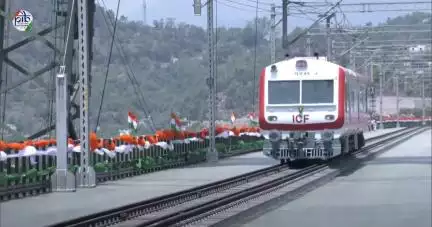 PM @narendramodi inaugurates the Chenab Bridge — the world’s highest railway arch bridge & visits the Bridge Deck in J&K