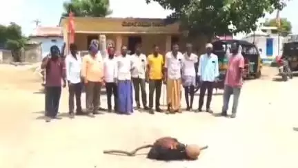 ఎం తుర్కపల్లి: గంధమల్ల గ్రామంలో సీఎం రేవంత్ రెడ్డి దిష్టిబొమ్మను దహనం చేసిన భూములు కోల్పోయిన రైతులు