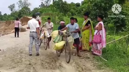 মাৰ্ঘেৰিটা: জাগুনত দিহিং নৈৰ বাঢ়নী পানীৰ তাণ্ডৱত অঞ্চলৰ যাতায়তৰ মূল পথৰ দুৰৱস্থা, শংকাত ৰাইজ  #jansamasya