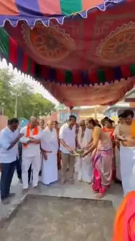 పటాన్​​చెరు: ఎంఐజీ కాలనీ శ్రీ రామాలయం ప్రాంగణంలో శ్రీ అభయా ఆంజనేయ స్వామి వారి 27 అడుగుల విగ్రహ నిర్మాణానికి భూమి పూజ