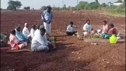 లక్ష్మాపురం గ్రామంలో శ్రీ సుంకుల పరమేశ్వరి, సవారమ్మ నూతన ఆలయ నిర్మాణం కోసం భూమి పూజ