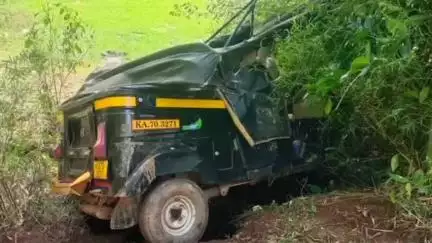 ಬೆಳ್ತಂಗಡಿ: ಬೊಳಿಯಾರಿನಲ್ಲಿ ಕಾಡಾನೆ ದಾಳಿಯಿಂದ ಆಟೋರಿಕ್ಷಾವೊಂದು ನಜ್ಜುಗುಜ್ಜು