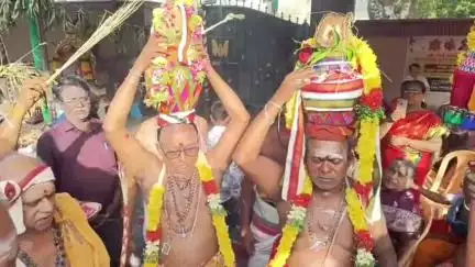 காஞ்சிபுரம்: வேளிங்கபட்டறை  பகுதியில் உள்ள ஸ்ரீ சக்தி விநாயகர்  கோவிலில் கும்பாபிஷேக விழா நடைபெற்றது