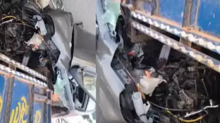 मांट: नौहझील में नींद के झोके में ईंटों से भरी ट्रैक्टर ट्राली में घुसी औरा कार, दो की मौत और दो घायल