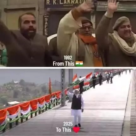लाल चौक हो या फिर चिनाब ब्रिज तिरंगा सबसे पहले श्री नरेन्द्र मोदी जी ने ही फहराया है