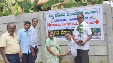 ಹಿರಿಯೂರು: ನಗರದಲ್ಲಿ ಸಸಿ ನೆಡುವ ಮೂಲಕ ವಿಶ್ವ ಪರಿಸರ ದಿನಾಚರಣೆ