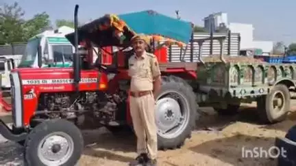 पीसांगन: पीसांगन थाना पुलिस ने अवैध बजरी से भरी ट्रैक्टर-ट्रॉली को किया ज़ब्त, चालक फरार