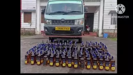 বিলোনিয়া: গাড়ি থেকে উদ্ধার বিলাতি মদ পুলিশের হাতে আটক গাড়ির চালক ও সহ চালক তোলা হয় আদালতে
