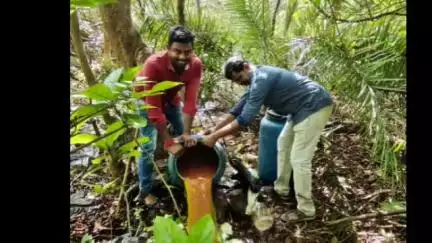 మంథని: ముత్తారంలో నాటు సారా తయారీ సామగ్రి ధ్వంసం, తహసీల్దార్ ఎదుట ఇద్దరు బైండోవర్