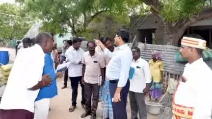 திருவாரூர்: நொச்சியூர் பகுதியில் மாவட்ட ஆட்சியர் திடீர் ஆய்வு