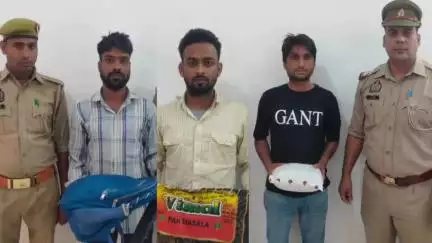 गोवर्धन: गोवर्धन में बढ़ते नशे के कारोबार पर अंकुश लगाते हुए पुलिस ने तीन गांजा तस्करों को दबोचा