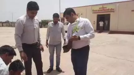 डीग: विश्व पर्यावरण दिवस के उपलक्ष्य में जिला कलेक्टर ने कोषाधिकारी कार्यालय डीग में किया पौधारोपण