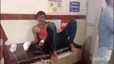 सलैया ग्राम में सेंट्रिंग करते समय कटर मशीन से उजियार सिंह का हाथ कटा, अस्पताल में भर्ती