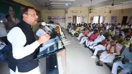 महाराजगंज: महराजगंज भाजपा कार्यालय पर केंद्रीय राज्य ने मोदी सरकार के 11 वर्षों की उपलब्धियों पर कार्यशाला को संबोधित किया