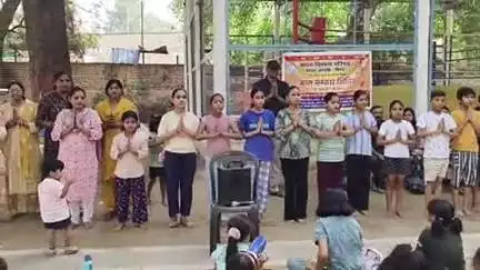 भिंड नगर: भिंड के नंबर एक स्कूल में भारत विकास परिषद ने बाल संस्कार शिविर में बच्चों को दी अच्छी सीख